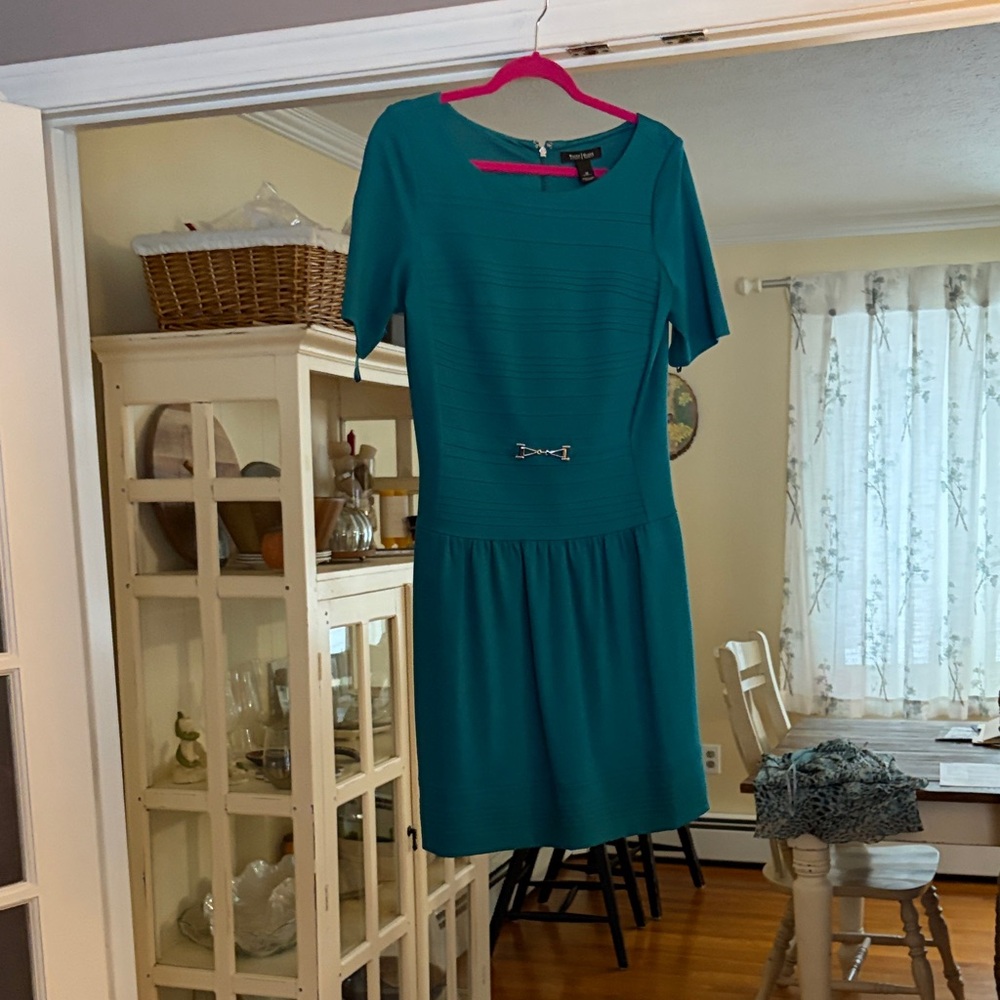 White House Black Market Teal Mini Dress